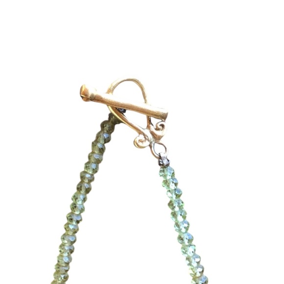 OOAK Stunning Calming, Renewal Peridot necklace with Citrine Briolettes - Picture 7 of 11